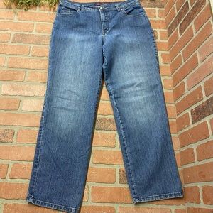 Gloria Vanderbilt Womens Size 10 Short Straight Leg High Rise Dark Wash …